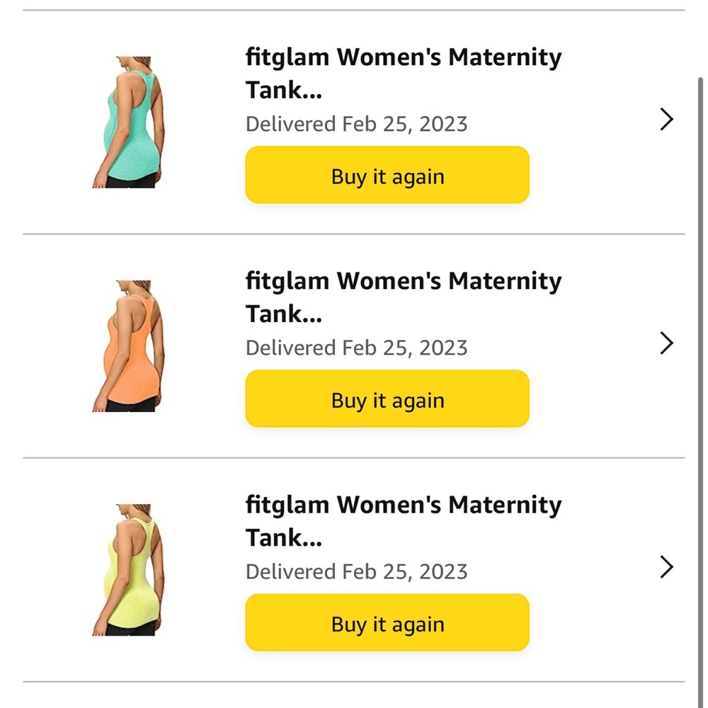 3 maternity tank tops
